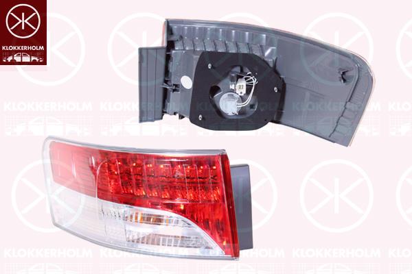 Tail Light Assembly, Left, Outer section, with bulb holder, Valeo, 81560 05190 (TOYOTA), 81561 05190 (TOYOTA)