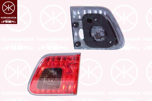 Tail Light Assembly, Right, Inner Section, with bulb holder, Valeo, 81580 05110 (TOYOTA), 81581 05110 (TOYOTA)