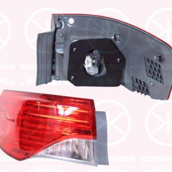 Tail Light Assembly, Left, Outer section, with bulb holder, Valeo, 8156005280 (TOYOTA), 81560-05280 (TOYOTA)