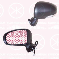 Exterior Mirror, Right, for electric mirror adjustment, Electronically foldable, Number of pins: 9, with indicator, Heatable, w/primer, Convex, 8790805400A0 (TOYOTA), 8790805400B2 (TOYOTA)