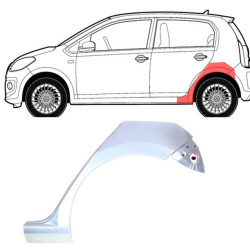 VW Up!/Citigo/MII (12-) Zadnji lok (4 vrata, levo), VW Up! (2012-) Galinė arka, 1S4809603, 95A1835K