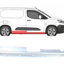 Berlingo/Partner/Proace/Combo (18-) Threshold (without sliding door, right), 98 276 884 80 (CITROEN), 9827688480 (PEUGEOT)