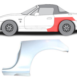 Mazda MX-5 (98-) Błotnik tylny (lewy), Galiniai sparnai, Mazda MX5 galinis sparnas, 452583-1, 2759145, 5901532552560