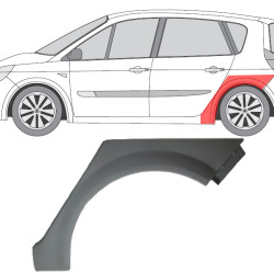 Renault Scenic/Grand Scenic (03-) Arco traseiro (esquerda), Renault Scenic 2003- 2009 Galinė arka, 607183-5