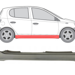 Toyota Yaris (99-) Schwelle (5D, rechts), slenksčiai, Toyota Yaris slenkstis, 810342-Q