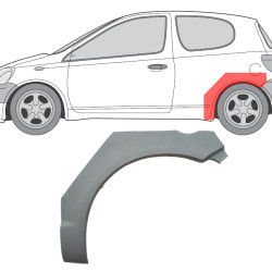 Toyota Yaris (99-) Arco (3D, izquierda), Galinės arkos, Toyota Yaris arka, 810383-3, 5901532817621