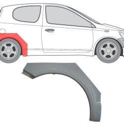 Toyota Yaris (99-) Arch (3D, rechts), Galinės arkos, Toyota Yaris arka, 810384-3, 5901532817614