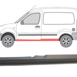 Renault Kangoo (98-) Prag (stânga), slenksčiai, Renault Kangoo slenkstis, 606041-5, 5901532560282