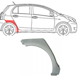 Toyota Yaris (06-) Heckbogen (5 Türen, rechts), Toyota Yaris (2006- 2011) Galinė arka, 810584-5