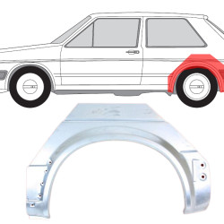 Golf 2/Jetta (83-) Nadkole tylne (2D, lewe), Galinės arkos, VW Golf 2 galinė arka, VW Jetta galinė arka, 58 12 145, 450031, 953483-5, 88022117, 5901532220964