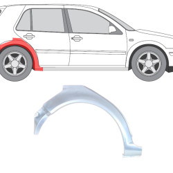 VW Golf 4 (97-) Aizmugurējā arka (4D, pa labi), Galinės arkos, VW Golf 4 arka, 954184-5, 5888148, 5901532224191