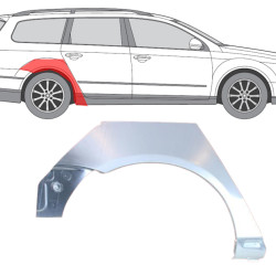 VW Passat (05-) Arco traseiro (direita), Galinės arkos, VW Passat galinė arka, 955584-5, 5839148, 5901532627800