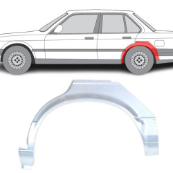 BMW 3 (82-) ​​​​Archer arrière (4D, gauche), 0054581, 127131, 200583-1, 0620147, 5901532022773, BMW 3 E30 1982- 1987 galinė arka, BMW 3 E30 1982- 1987 galinės arkos