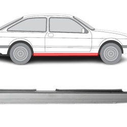 Ford Sierra (82-/87-) Próg (4D, prawy), slenksčiai, Ford Siera Slenkstis, 18 20 104, 218042, 321442-1, 5901532081282