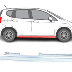 Jazz/Fit (02-) Próg (4D, prawy), slenksčiai, Honda Fit slenkstis, Honda Jazz slenkstis, 383542-1