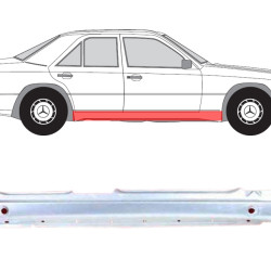 MB W202 (93-) Terskel (høyre), slenksčiai, MB W202 Slenkstis, 202 637 0235, 500242-1, 3030104, 5901532115901, A 202 637 0235