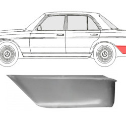 MB W123 (77-) Боковина (л), MB W123 Galinis kampas