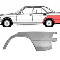 MB W201 (82-) ​​​​Arco (4D, largo, izquierdo), Galinės arkos, MB W201 Galinė arka, 201 637 0109, 140111, 500183-1, 3020143, 5901532115253, A 201 637 0109