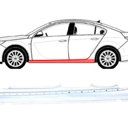 Opel Insignia (08-) Schweller (4/5 Türen, links), Opel Insignia (2008- 2017) Slenkstis, 164250 (OPEL), 22908868 (OPEL), 22908884 (OPEL), 22908886 (OPEL)