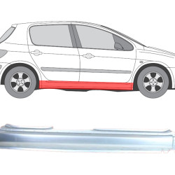 Peugeot 307 (01-) Door sill (4-dr, R), slenksčiai, Peugeot 307 slenkstis, 7010 G3, 571042-1, 4040104, 5901532155341