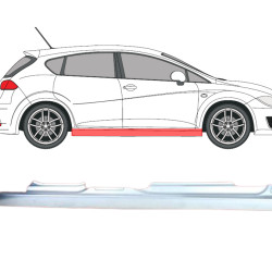 Seat Leon (05-) slieksnis (pa labi), Seat Leon (2005- 2014) Slenkstis, 1P0809606D (VW)