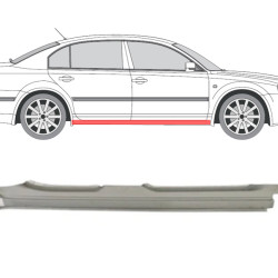 Skoda Superb (02-) Kynnys (4D, oikea), Skoda Superb (2002- 2008) Slenkstis, 692542