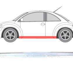 Limite VW New Beetle (98-) (esquerda), 1C0 809 673 (VW), 1C0809673 (VW), VW New Beetle 1998- 2010 slenkstis