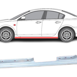 Limiar Mazda 3 (03-) (4/5D, esquerda), slenksčiai, Mazda 3 slenkstis, 454142-1, 5901532613735