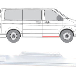 VW T5/Multivan (03-) Delantero. umbral de puerta (derecha), T5, VW Multivan slenkstis po priekinėmis durimis, VW Transporter priekinių durų slenkstis, 956842