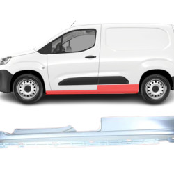 Berlingo/ Partner (08-/12-) Terskel (2D, venstre), 7009 P3, 235241, 5903107061910, Citroen Berlingo slenksčiai, Peugeot Partner slenkstis, Citroen Berlingo slenksčiai, Peugeot Partner slenkstis, 7009 P3, 235241, 5903107061910