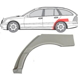 MB W203 (00-) Zadnji lok (KOMBI, levo), 500383-6, MB W203 2000 Galine arka, 500383-6, MB W203 2000 Galine arka