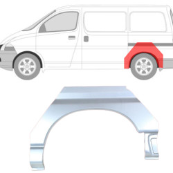 Toyota Hi-Ace (95-) Зад арка (л), Galinės arkos, Toyota Hiace galinė arka, 816683-3, 5901532208252, Galinės arkos