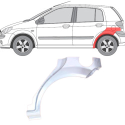 Hyundai Getz (02-) Bakbue (5D, venstre), Galinės arkos, 404283-5, 5901532688917, Hyundai Getz galinė arka, Galinės arkos