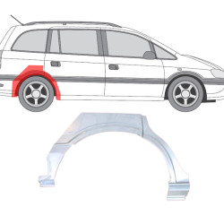 Opel Zafira (99-) Bogen (rechts), Galinės arkos, Opel Zafira galinė arka, 37 90 148, 330132, 556084-5, 5901532149586, Galinės arkos