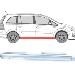 Opel Zafira (05-) lävi (paremal), Opel Zafira 2005- 2012 Slenkstis, 556142, Opel Zafira 2005- 2012 Slenkstis, 556142