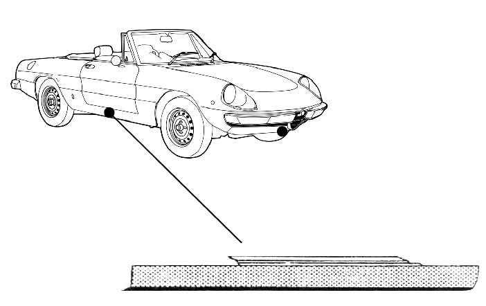 Alfa Romeo Spider Slenkstis (dešinė), 