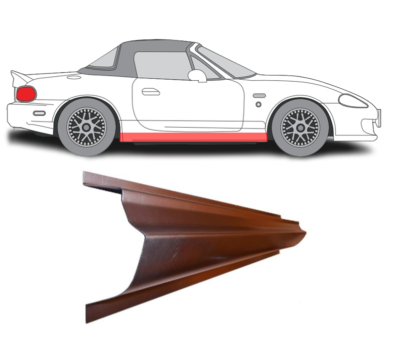 Mazda MX-5 (98-) Slenkstis (dešinė), slenksčiai, Mazda MX5 slenkstis, 452542-2, 5901532894622, slenksčiai, Mazda MX5 slenkstis, 452542-2, 5901532894622