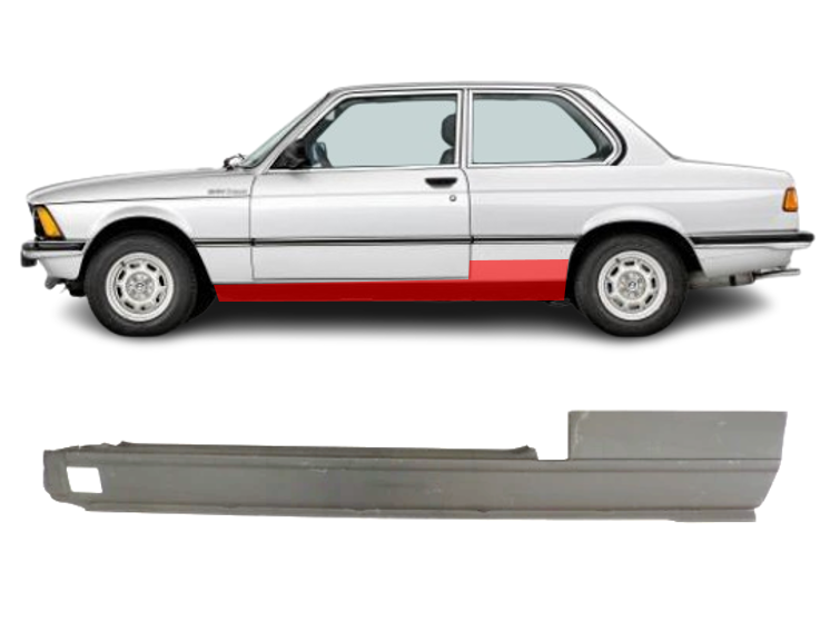 BMW 3 E21 (1975- 1984) Slenkstis, BMW 3 E21 (1975- 1984 slenksčiai,BMW 3 E21 (1975- 1984 door sill,BMW 3 E21 (1975- 1984 poroga