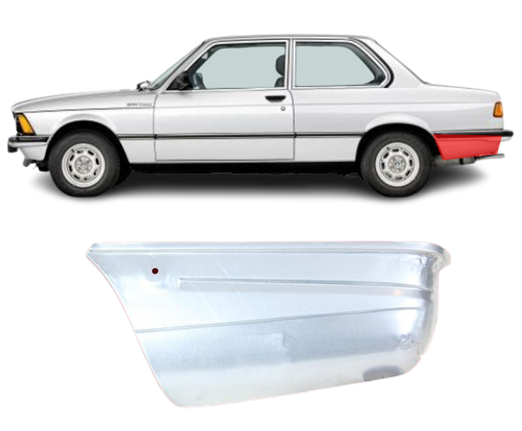 BMW 3 E21 (1975- 1984) Šono skarda, BMW 3 E21 (1975- 1984 šono skardos,BMW 3 E21 (1975- 1984 sidewall,BMW 3 E21 (1975- 1984 sidewalls repair panel