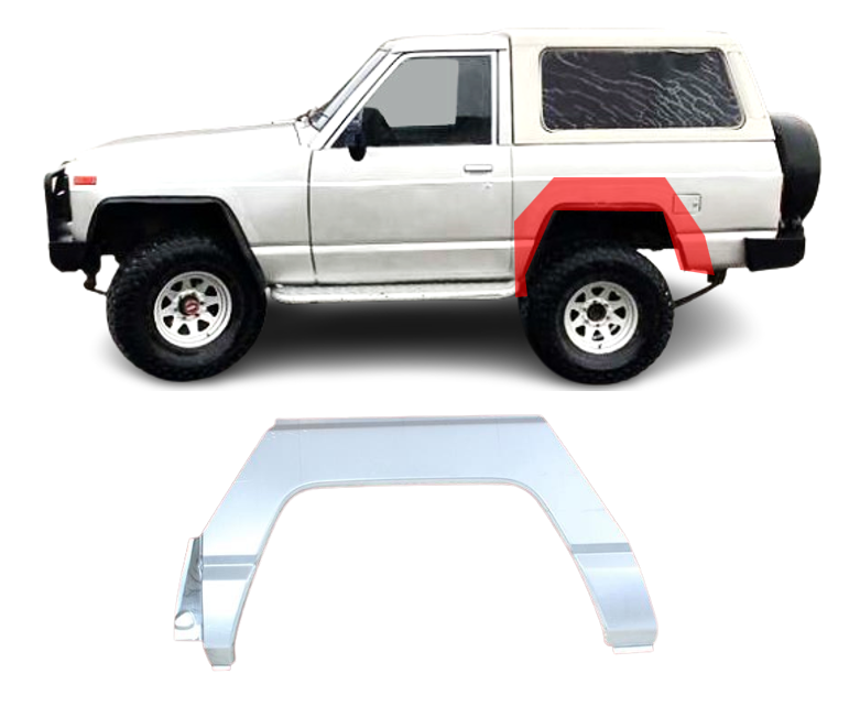 Nissan Patrol (79-) Arka (2D, kairė), Galinės arkos, Nissan Patrol galinė arka, 277483-3, 5901532053043, Galinės arkos, Nissan Patrol galinė arka