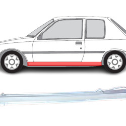 Peugeot 205 (83-) Tærskel (2D, venstre), slenksčiai, 7009 56 (PEUGEOT), Peugeot 205 Slenkstis, slenksčiai