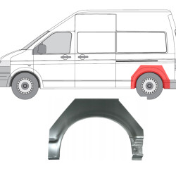 VW T5/Multivan (03-) Arc spate (stânga), VW T5, 956883-5, 5903107062153, VW Multivan arka, VW Transporter galinės arkos