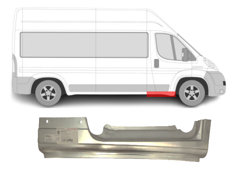 Ducato/Jumper/Boxer (06-) Slenkst. po priek. durimis (dešinė), 57704213, Fiat Ducato 2006 slenkstukas po priekinėmis durimis, 57704213, Fiat Ducato 2006 slenkstukas po priekinėmis durimis