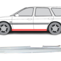 Ford Escort (90-) Schwelle (4D, links), slenksčiai, 224041, 320641-1, 1854103, 5901532077858, Ford Escort slenkstis, slenksčiai, 224041, 320641-1, 1854103, 5901532077858, Ford Escort slenkstis